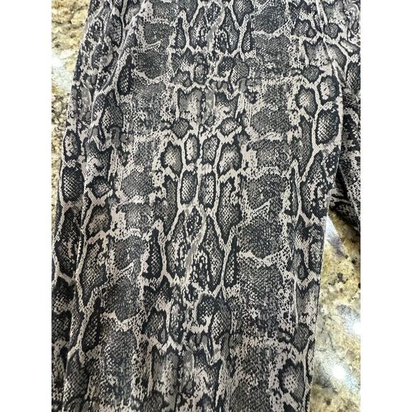 Spanx Jean-Ish Leggings Snakeskin Python Print Mob Wife Pull On Jegging Size XL - Picture 8 of 16